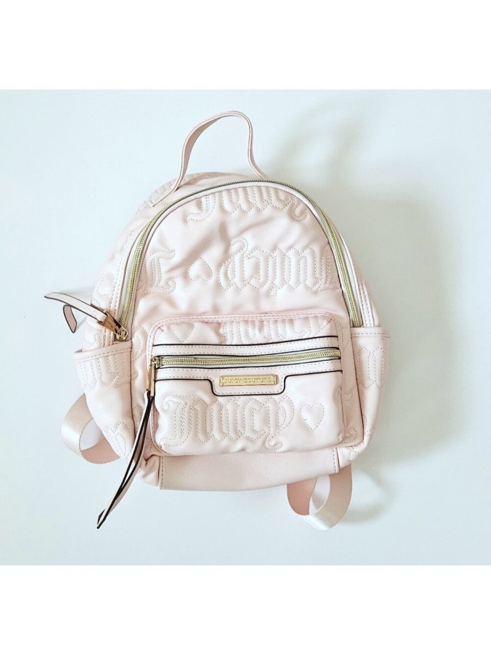 Juicy Couture Rosie Mini Backpack Powder Pink Faux Leather